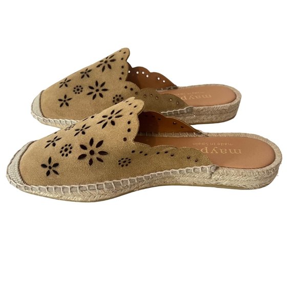 NEW! Anthropologie Suede Spain Espadrille Sandals in Tan, EU 38 (US 7.5) - Picture 5 of 14